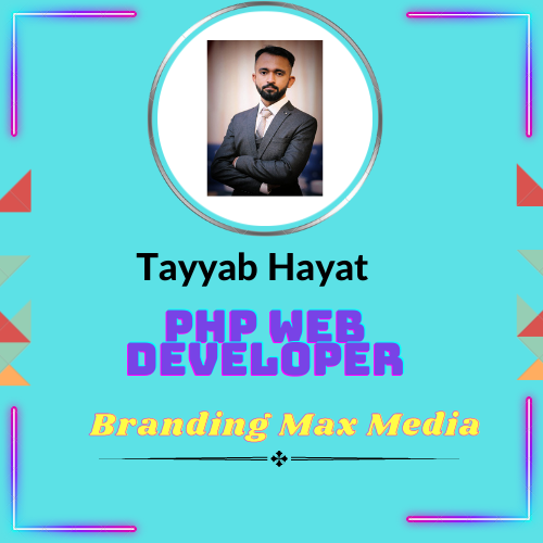 Tayyab Hayat,web deveoper.