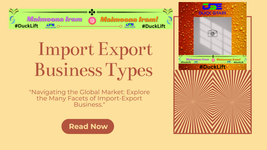 Import Export Business Types