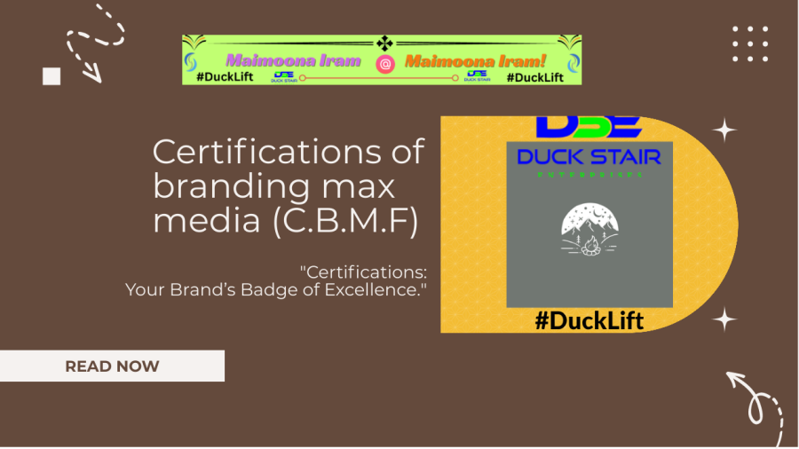 Certifications of branding max media