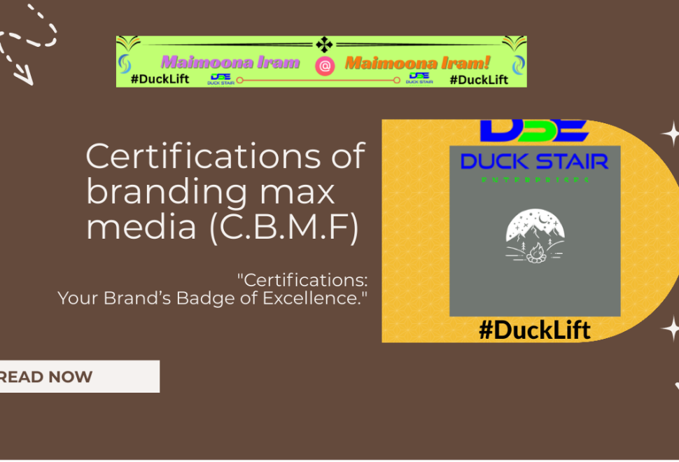 Certifications of branding max media