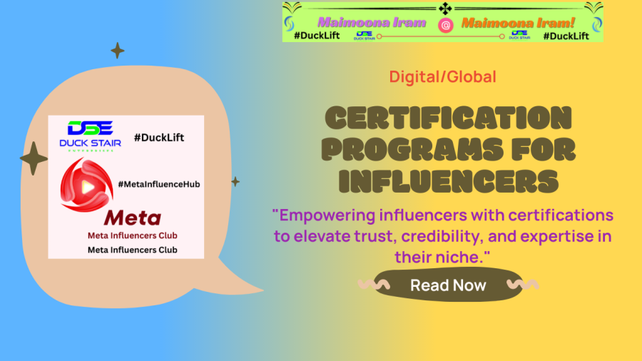 certification programms for influencers